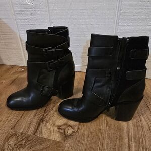 Calvin Klein Black Heeled Boots